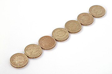 Image showing British, UK, pound coins