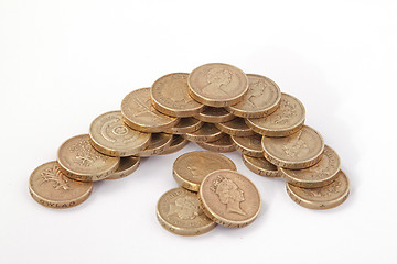 Image showing British, UK, pound coins