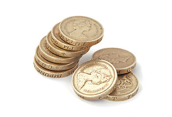 Image showing British, UK, pound coins