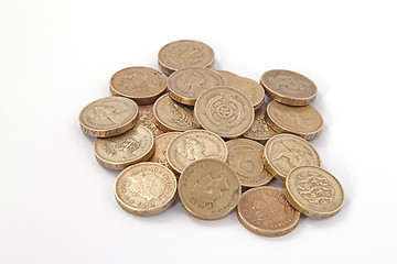 Image showing British, UK, pound coins