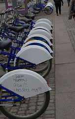 Image showing city bikes