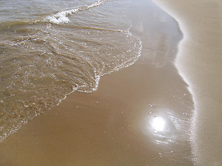 Image showing wave on sand