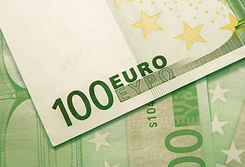 Image showing euro money background