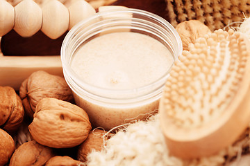 Image showing walnut body scrub