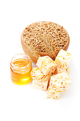 Image showing wheat and honey soap