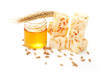 Image showing wheat and honey soap