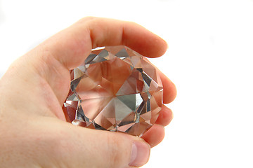 Image showing diamond in the hand 
