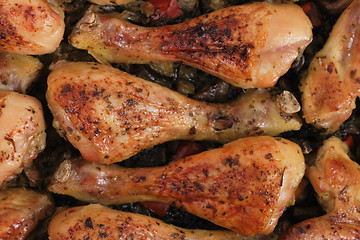 Image showing grilled chicken legs