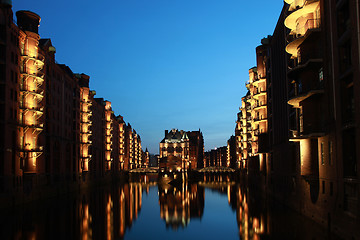 Image showing Hamburg warehouse district