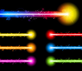 Image showing Laser Neon Colorful Lights