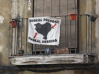 Image showing Basque prisoners flag