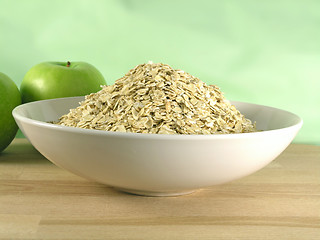 Image showing oatmeal in bowl