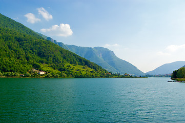 Image showing Lake Iseo Italy Water view 