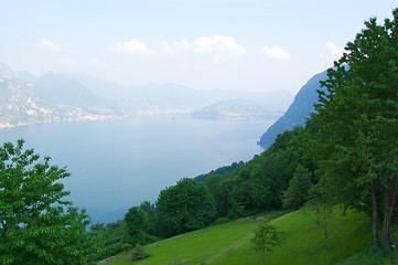 Image showing Lake Iseo Italy Water view 