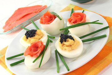 Image showing Stuffed eggs