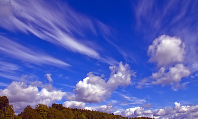 Image showing White And Purple Skies