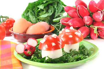 Image showing vegetarian cold cuts