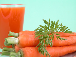 Image showing natural carrot juice