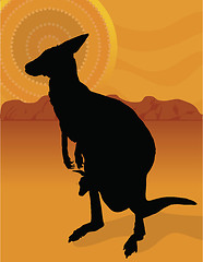 Image showing Kangaroo Outback