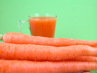 Image showing natural carrot juice