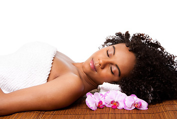 Image showing Beauty relaxation at spa