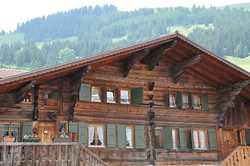 Image showing Chalets in Switzerland