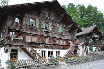 Image showing Chalets in Switzerland