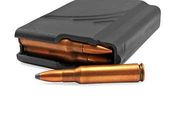 Image showing Ammunition for the automatic weapons with magazine