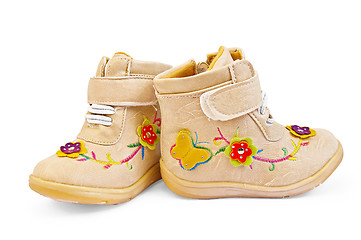 Image showing Beige Children's boots