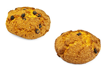 Image showing Biscuits with chocolate balls