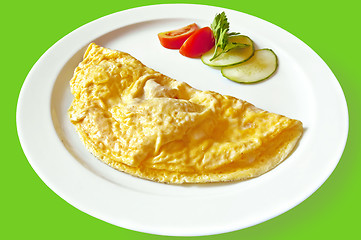 Image showing Omelette on the dish