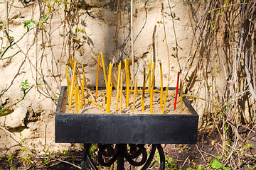 Image showing Sacrament commemoration candles