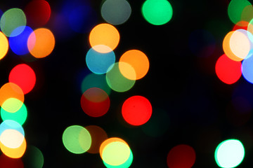 Image showing blurred color lights