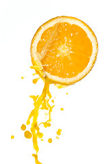 Image showing orange juice splash