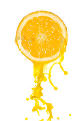 Image showing orange juice splash