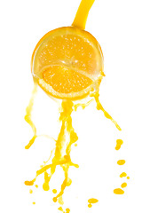 Image showing orange juice splash