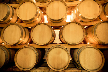 Image showing wine barrels