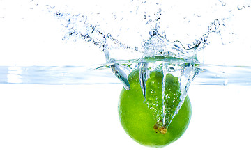 Image showing lime splashing