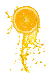 Image showing orange juice splash