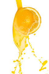 Image showing orange juice splash