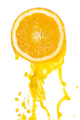 Image showing orange juice splash