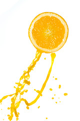 Image showing orange juice splash