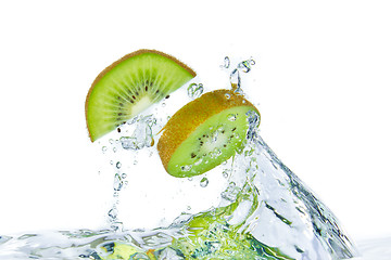 Image showing kiwi splashing