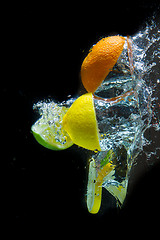 Image showing fruit splash