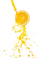 Image showing orange juice splash