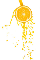 Image showing orange juice splash