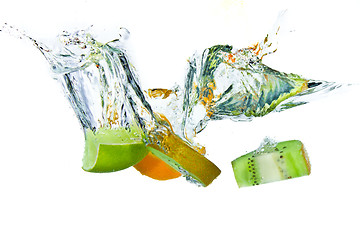 Image showing fruit splashing