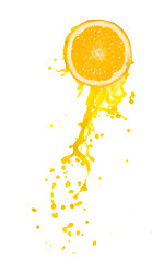 Image showing orange juice splash