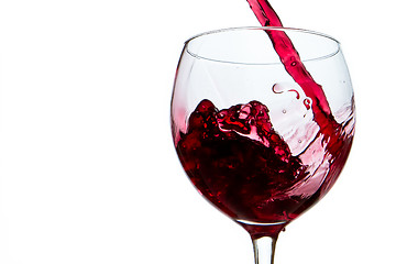 Image showing pouring red wine 