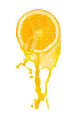 Image showing orange juice splash